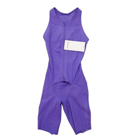 Lululemon Size 2 SenseKnit Running One Piece Purple Charged Indigo CHAI Jumpsuit - Picture 1 of 9